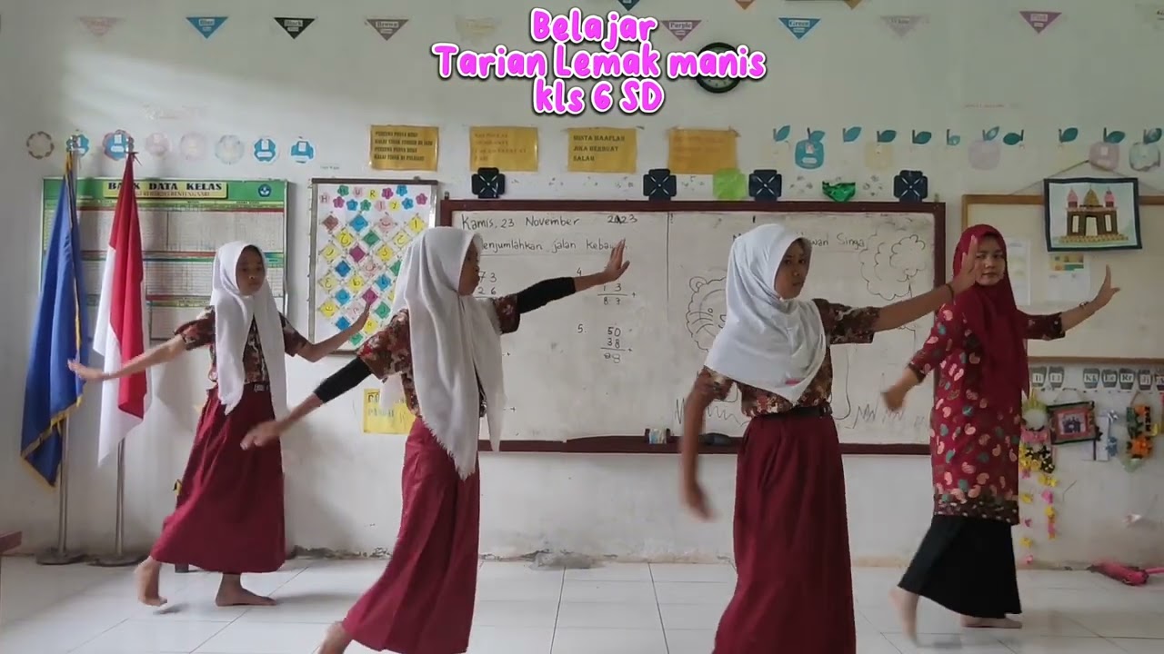 Belajar Tari Lemak Manis Anak SD || Kelas 6 || Tarian Melayu || SD NEGERI 058295 BENTENG SARI