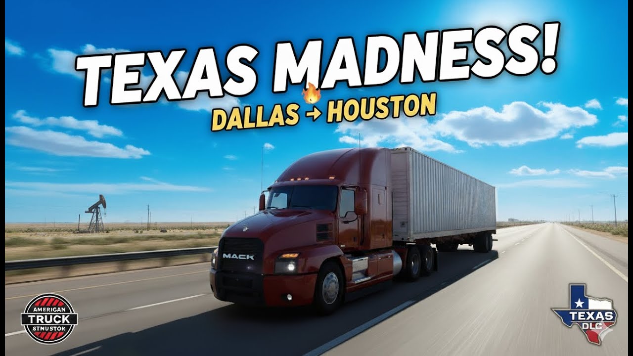 Hauling Nuts Across Texas – Dallas to Houston | American Truck Simulator Gameplay | Texas DLC | ATS