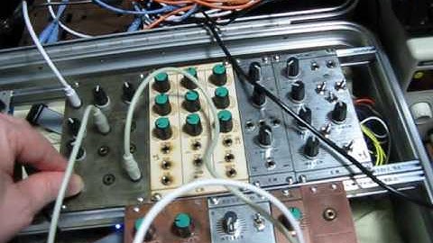 G-Stomper app on my tablet sequencing my modular!