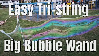 Tri-string Giant Bubble Wand: How to DIY