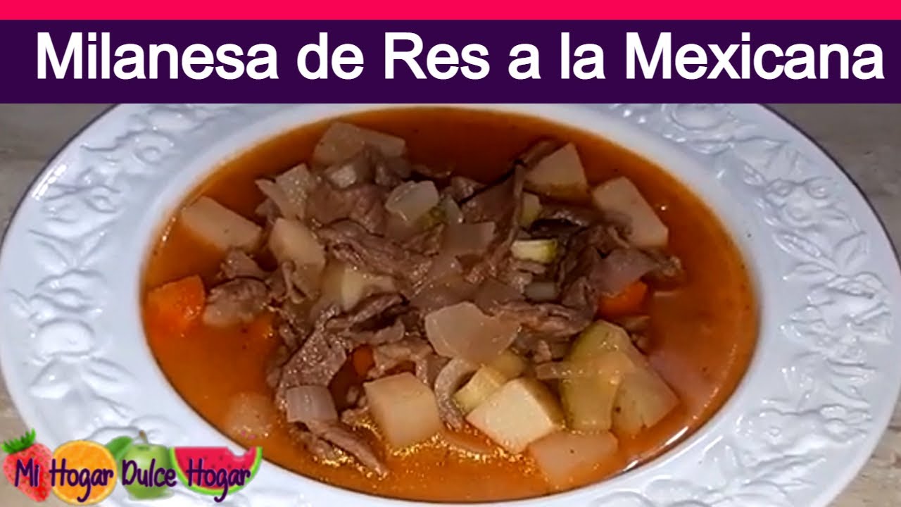 MILANESA DE RES a la MEXICANA ?? /#mihogardulcehogar - YouTube