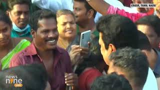 TN: CM Stalin Holds Election Campaign for Erode DMK Candidate KE Prakash During Morning Walk | News9