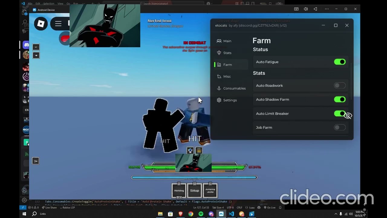 Fistborn SCRIPT GUI (OP) - AUTO SHADOW FARM & AUTO ROADWORK FARM + AUTO TRAINING TOOL SHOWCASE