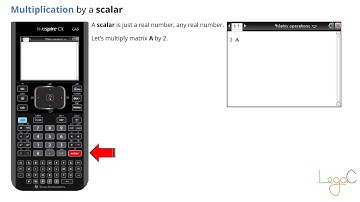 Matrix operations on a TI-nspire calculator