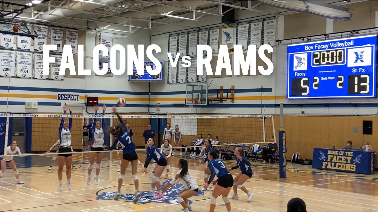 Stfx Rams Facey Falcons vs STFX Rams l Junior High School Women's Volleyball Game ...
