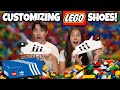 CUSTOMIZING LEGO SHOES!!! You Build It I Buy It Challenge! LEGO Adidas Originals Superstar Review!