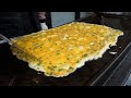 초대형 철판 계란말이 / giant rolled omelette - korean street food