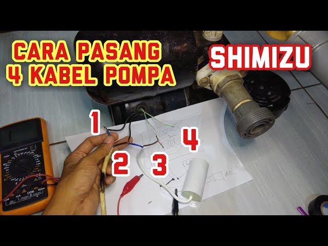 CARA PASANG 4 KABEL POMPA SHIMIZU class=