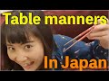 Eating with chopsticks politely is not easy? Table manners in Japan.
