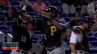 PIT@MIA: Polanco slugs first MLB homer in 13th inning