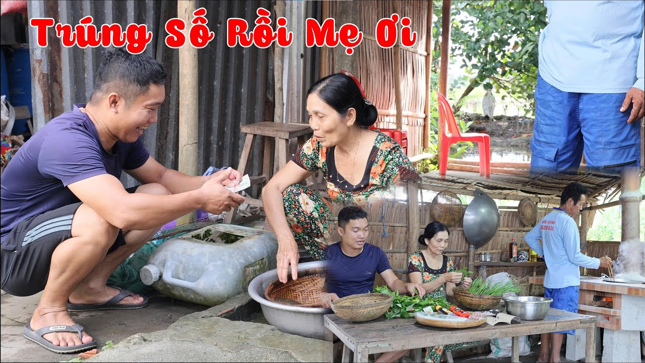 Quá Bất Ngờ Trúng 2 Tờ Vé Số Cả Nhà Hôm Nay Được Ăn Ngon | KBMQ