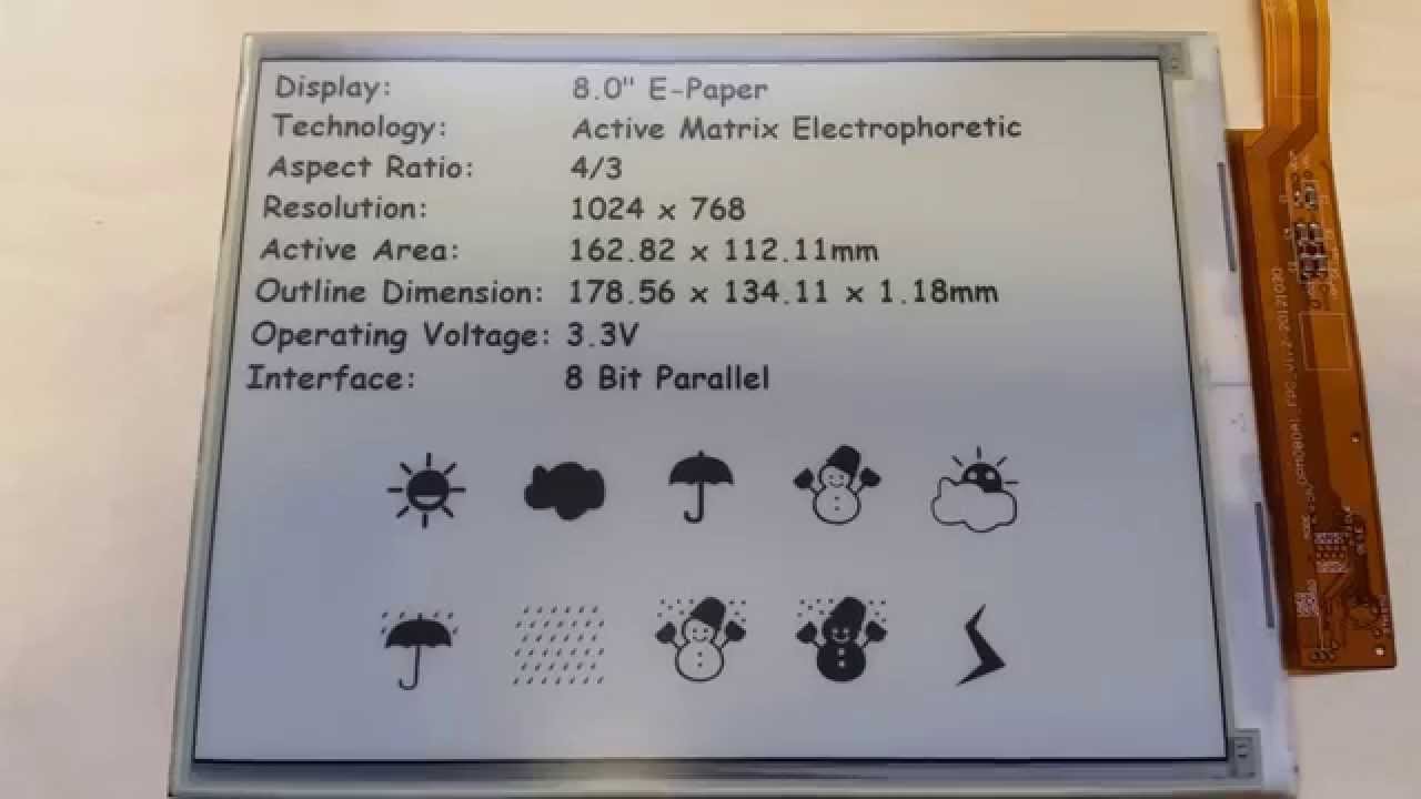 8 0 E Paper Display 1024x768 Aspect Ratio 4 3 Youtube