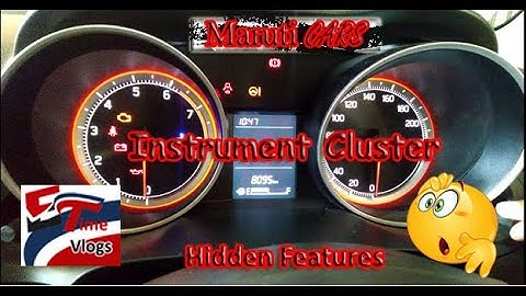 Maruti Cars | Instrument Cluster | Hidden Features | For Swift, Ciaz, Baleno, WagonR | Part 1