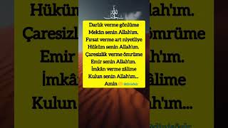 Darlık Verme Gönlüme Mekan Senin Allahım