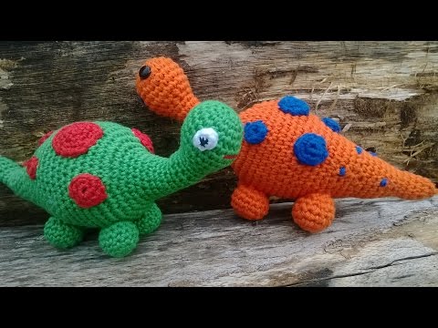 Amigurumi Dinosaurier - mit Rassel - Häkelanleitung - Tutorial