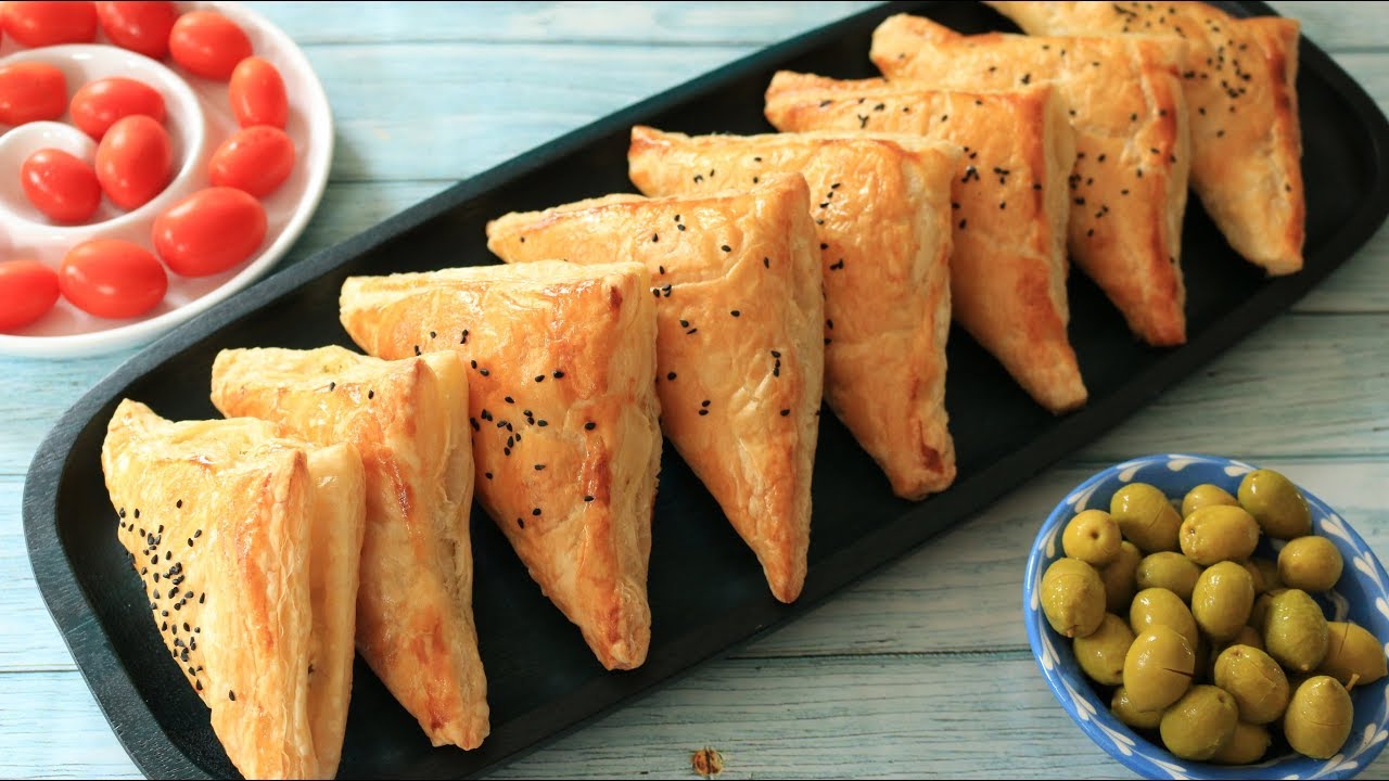 FETA PUFF PASTRY TRIANGLES - YouTube