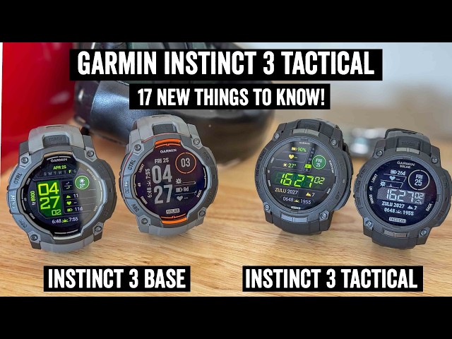 Garmin Instinct 3 Tactical Editions: What's Actually Different