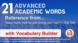 21 Advanced Academic Words Ref from \\