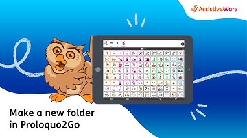 Make a new folder in Proloquo2Go