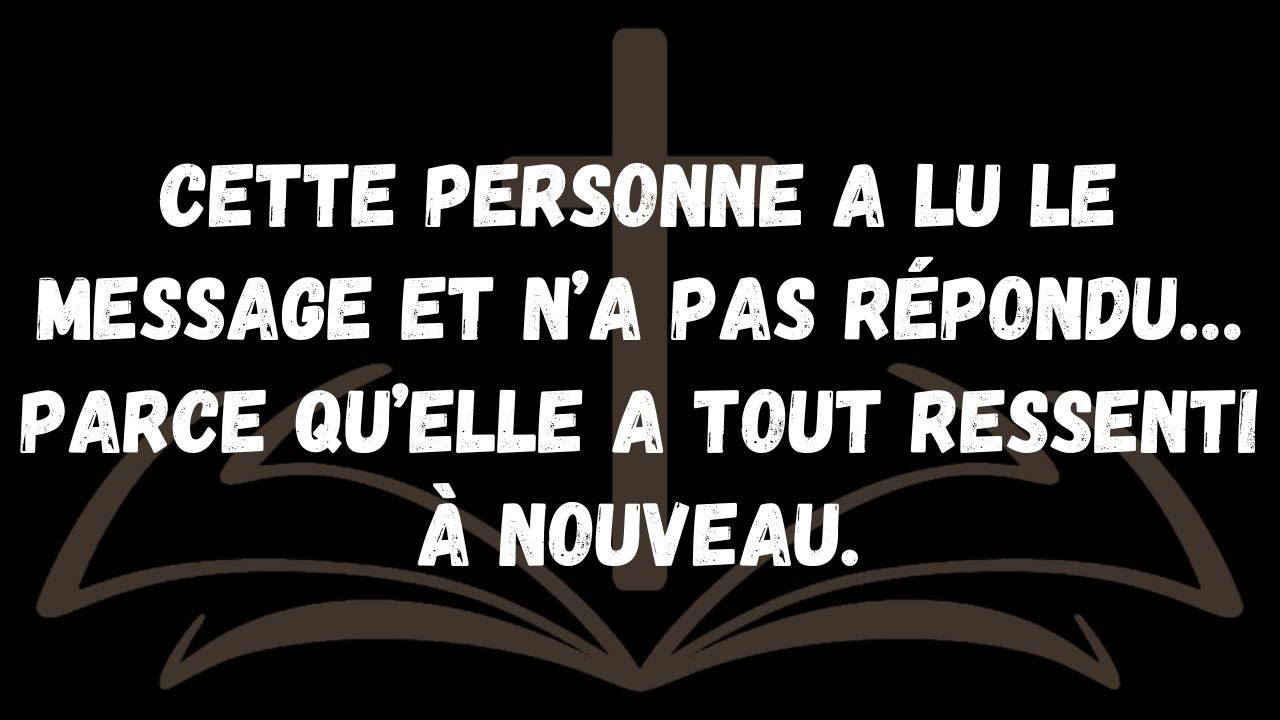 Cette personne a lu le message et n’a pas répondu… parce qu’elle a tout ressenti à nouveau