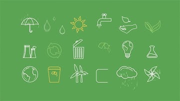 Ecology Concept Icons After Effects Templates