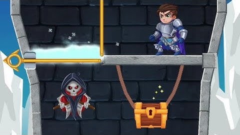 Rescue Hero Gameplay All Level Solution Pull The Pin  - Mobile Game