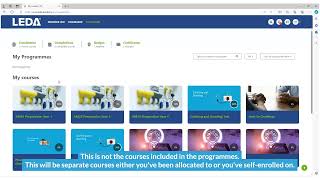 LEDA Guide - My Courses