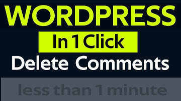 Delete all comments in wordpress site in one click 2024