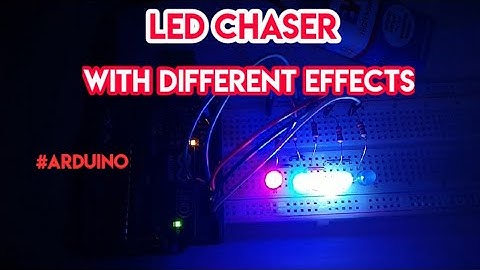 LED chaser - with different effects on ARDUINO. #arduino #ledchaser #led  #arduinoproject