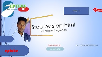 Part4: HTML in Amharic table tag