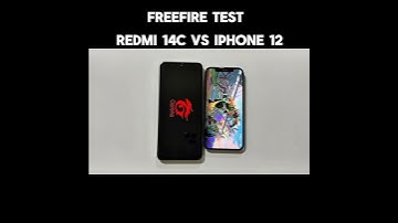REDMI 14C vs iPhone 12 - Freefire Test
