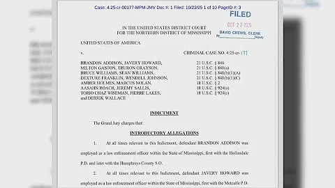 2 Mississippi sheriffs and 12 officers charged in drug trafficking bribery scheme