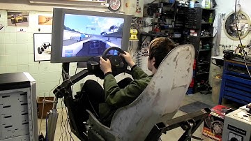 3-DOF racing simulator first driving test