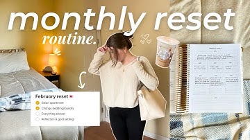 PLAN WITH ME FOR FEBRUARY: goal setting, monthly reset, cleaning vlog, productive & motivating!