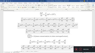 Turbulence Modelling 71 - Heat Transfer Energy Equation LES filtering and alphat
