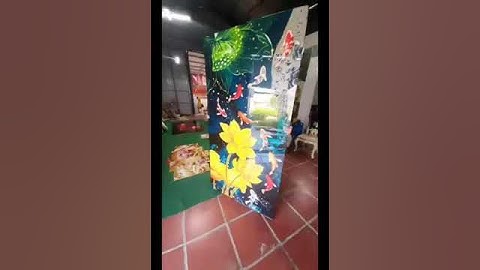 VIDEO SẢN XUẤT TRANH TRÁNG GƯƠNG TẠI XƯỞNG DIAMOND DECOR.