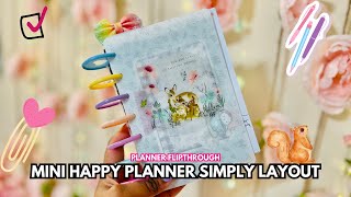 Mini Happy Planner Simply Layout Flipthrough Disney Edition