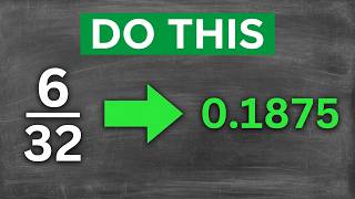 Convert 6/32 to a Decimal (No Calculator)