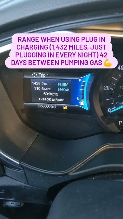2019 Ford Fusion Plug-in, 9kw/h battery. #AskGene