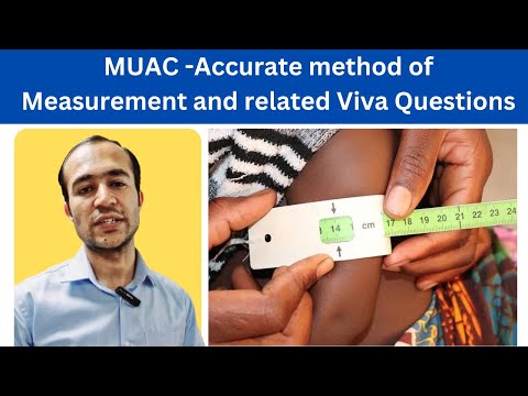 MUAC tape and measurements procedure - Mid upper arm circumference - Malnutrition - SAM and MAM