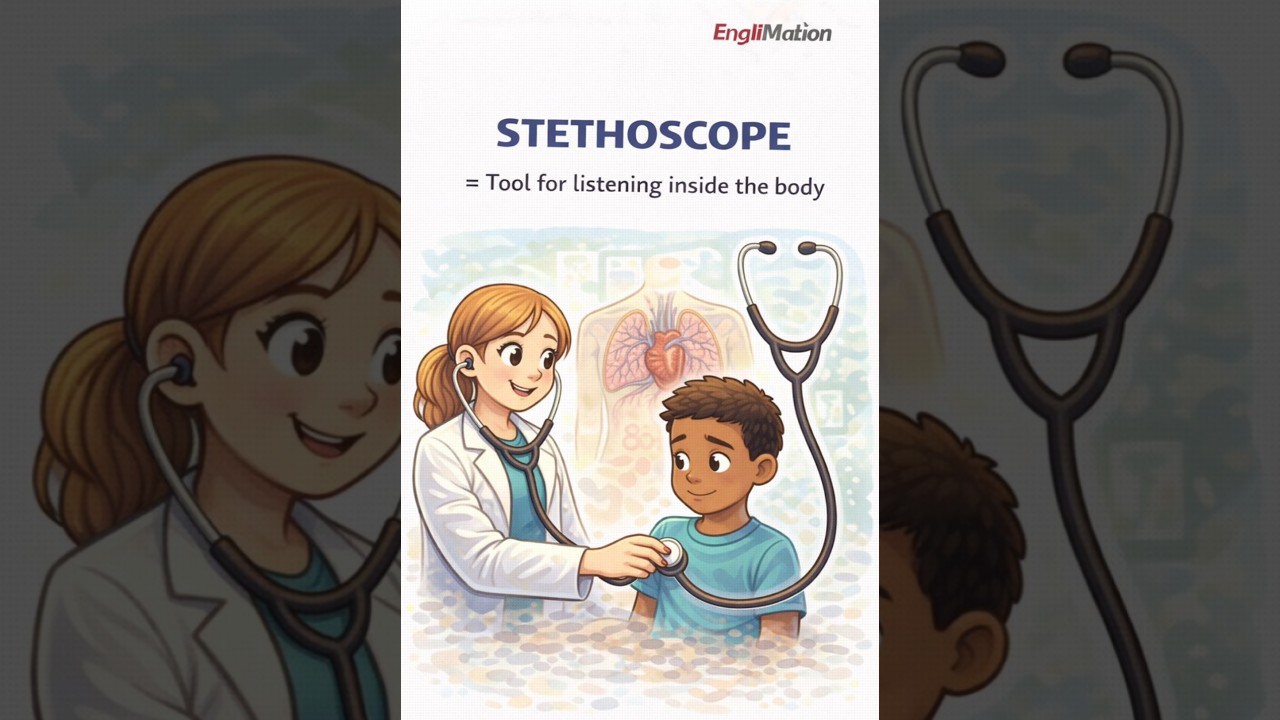 STETHOSCOPE Meaning in English 🩺 | Medical Word Explained Simply