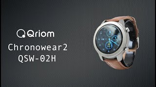 Qriom「スマートウォッチ CHRONOWEAR2 QSW-02H(SG)」／POP