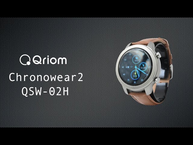 Qriom「スマートウォッチ CHRONOWEAR2 QSW-02H(SG