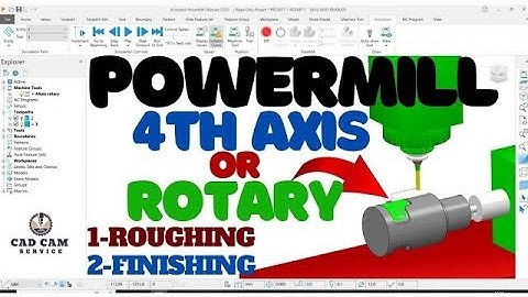 Powermill Delcam 4th Axis Rotary Programming Or Multyaxis #powermill #delcam @CADCAM_KANPUR