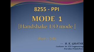 8255 PPI Mode 1 Profile