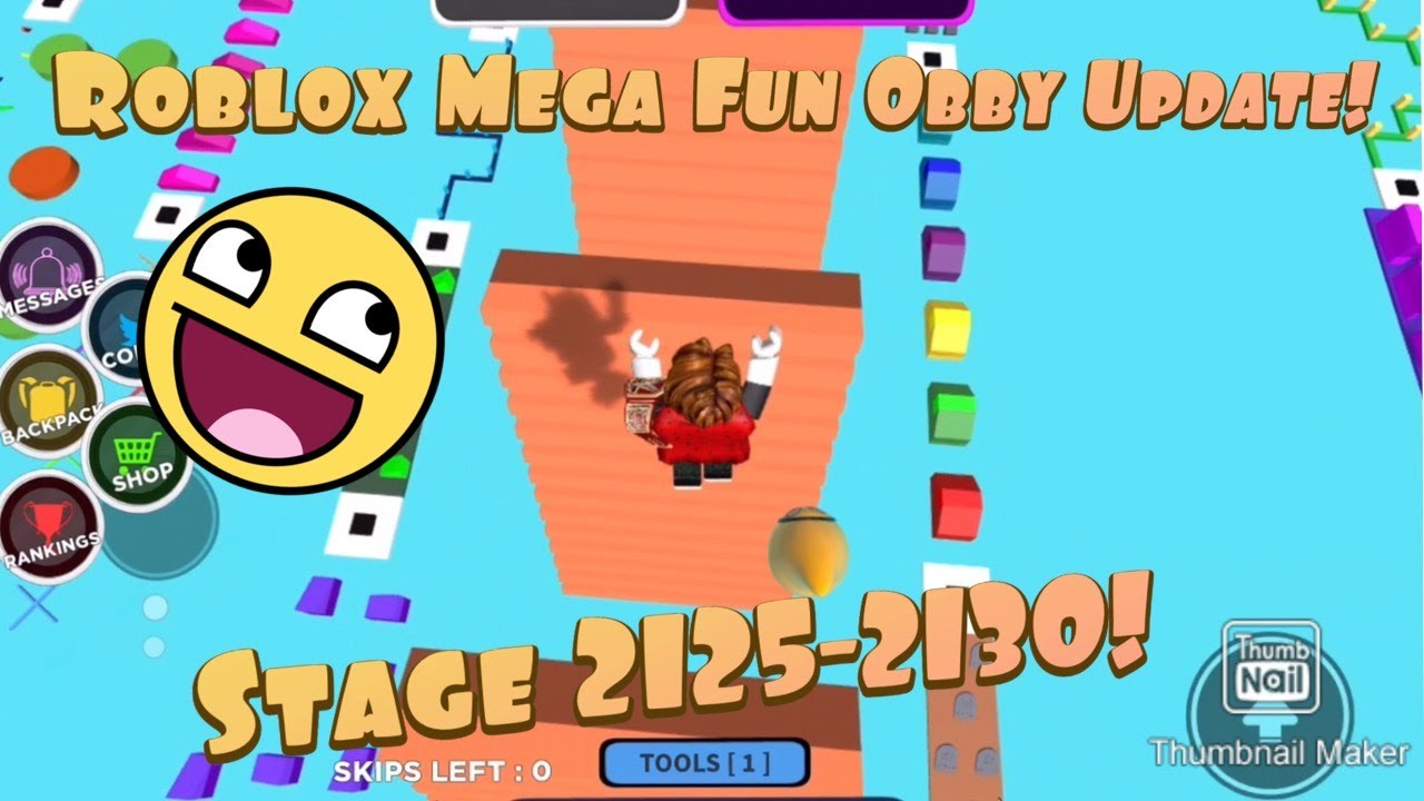 Roblox Mega Fun Obby New Stages 2125 2130 Youtube - mega fun obbywith gear to purchase roblox