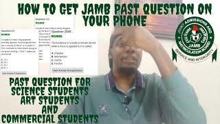 How to get JAMB past question on your phone for JAMB 2024 screenshot 3