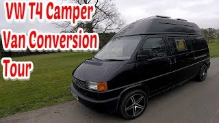 VW T4 Camper Van Conversion Tour  High Top LWB Off Grid Campervan