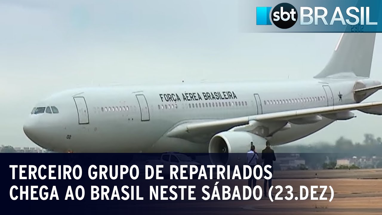 Mais um grupo de repatriados vindos de Gaza chega ao Brasil | SBT Brasil (23/12/23)