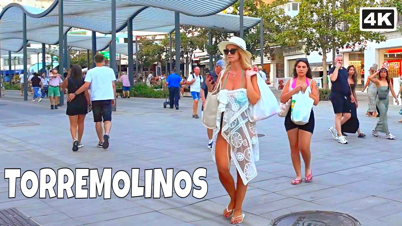 Torremolinos in August 🌴 Summer Vibes on Costa del Sol Spain [4K]